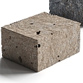 Stone Low Stool Stone Corner Square Stone Stool Square Stone Side Stool 3d model