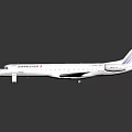 Air France Airplane Model With White Body Blue Red Livery And Boarding Staircase