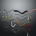 Multi Colored Electronic Wire Harnesses With Various Shapes And Connectors