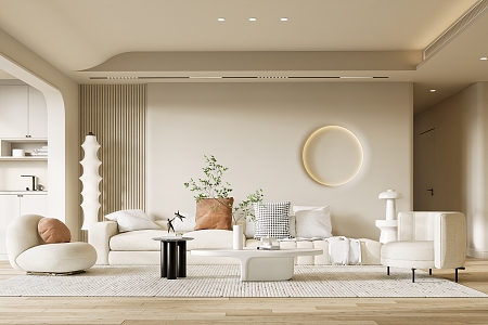 modern living room 3d model