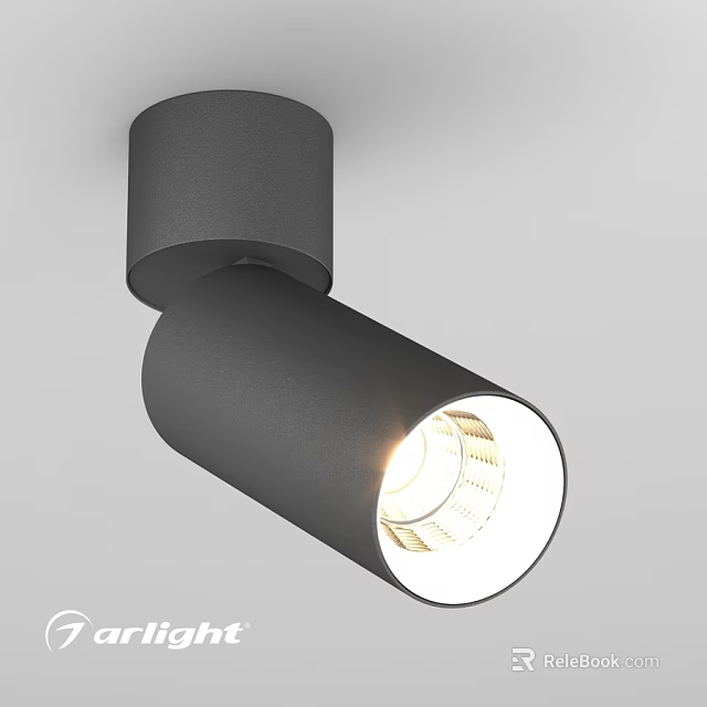 Black Modern Downlight Spotlight with Bright LED Illumination for Home Ceiling 3d model 
