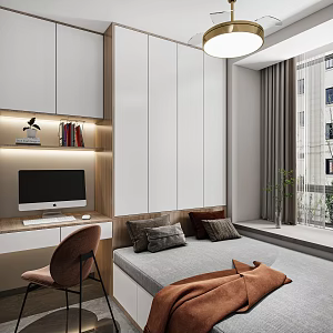 Modern Tatami Bedroom Second Bedroom 3d model