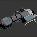 Futuristic Spacecraft Design With Advanced Components For Deep Space Exploration