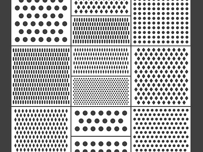 Various Perforated Metal Sheet Patterns With Different Hole Designs And Arrangements 3d model
