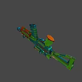 Colorful Toy Gun With Modern Scope And Multicolor Vibrant Design Details