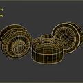 Three Rusty Weapon Parts With Corroded Metal Surfaces And Aged Appearance