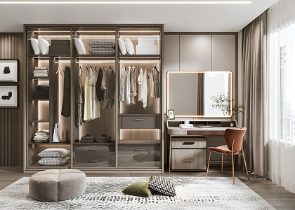 Modern wardrobe 3d model