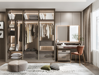 Modern wardrobe 3d model