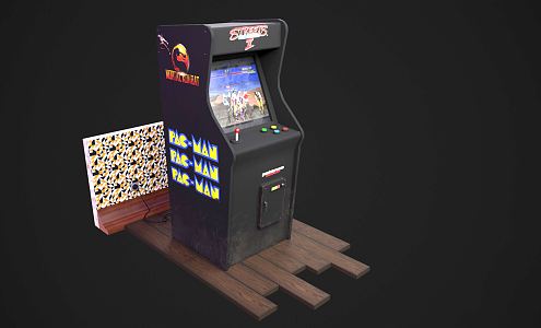 Modern game arcade 3d model