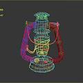 Kerosene Lamp Vintage Oil Lamp Vintage Kerosene Lamp Oil Lamp Gasoline Lamp Miner's Lamp Medieval Miner's Lamp Vintage Miner's Lamp 3d model