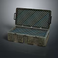 Open Durable Storage Container With Grid Foam Padding And Handles For Daily Use