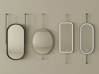 Modern Mirror Decorative Mirror Makeup Mirror Bathroom Mirror Dressing Mirror Household Mirror 3d model