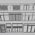 Various Modern Doors And Windows With Glass Panels And Frame Designs