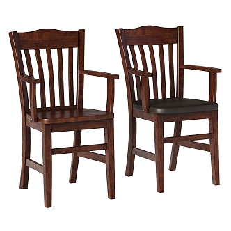 American Dining Chair Single Chair 3d model