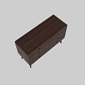 Modern Minimalist Wooden Dresser With Six Drawers And Slim Legs For Bedroom