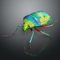 Modern Beetle Beetle Scarab Insect 3d model