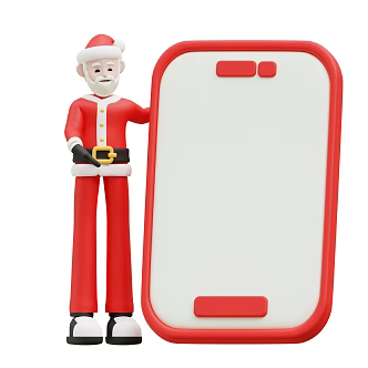 Santa Claus Christmas Cartoon Santa Claus 3d model