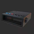 Retro Digital Device With LED Display Time 900 Control Buttons And Adjustment Knob