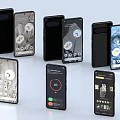 Mobile Phone Smart Phone Google Mobile Phone Folding Mobile Phone Curved Screen Mobile Phone Tablet 3d model