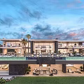 Luxury Modern Detached Villa With Infinity Pool Terrace And Floor to Ceiling Windows