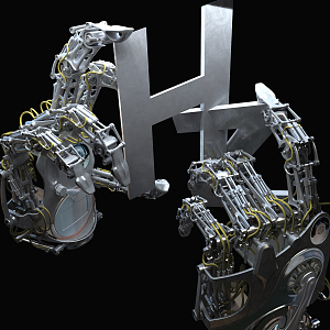 modern manipulator 3d model