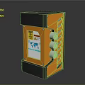 Industrial Electronic Control Unit With Orange Black Casing Warning Label And Knobs
