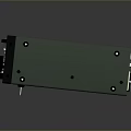 Weapon Control Device with Green Casing Digital Display Frequency Knobs and Control Buttons