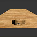 Natural Wooden Long Kitchen Tool With Smooth Handle And Solid Wood Structure