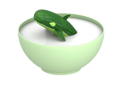 Soup Milk Bowl Drink Food 3d model