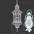 Vintage Metal Lanterns With Glass Decor Hanging And Standing Furniture Pieces