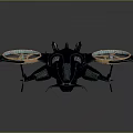 Advanced Futuristic Flying Vehicle With Multiple Rotors Sleek Design And Metallic Body
