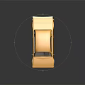 Yellow Small Truck Themed Kids Storage Cabinet With Smooth Surface Design