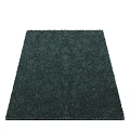 Plush Teal Square Rug With Soft Textured Surface For Modern Home Decor