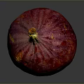 Fresh Red Fig Fruit With Smooth Skin On Dark Background