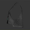 Gray Sleeveless Tank Top With Turquoise Butterfly Print Casual Daily Wear Essential
