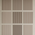 Minimalist Wall Panel Grille Panel Wooden Grille Wave Board Great Wall Panel Wall Decorative Panel 3d model