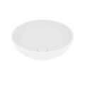 White Round Modern Minimalist Wash Basin With Smooth Surface Design