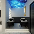 Elegant Bright Modern Beauty Hair Salon Interior Design With Complete Set Of Professional Hairdressing Facilities
