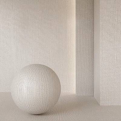 Light Colored Design Components Featuring Sphere With Textured Walls And Floor In Minimalist Modern Style 3d model