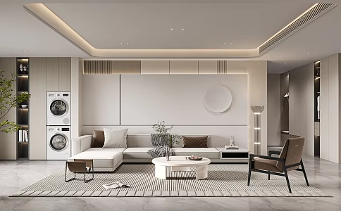 modern living room 3d model