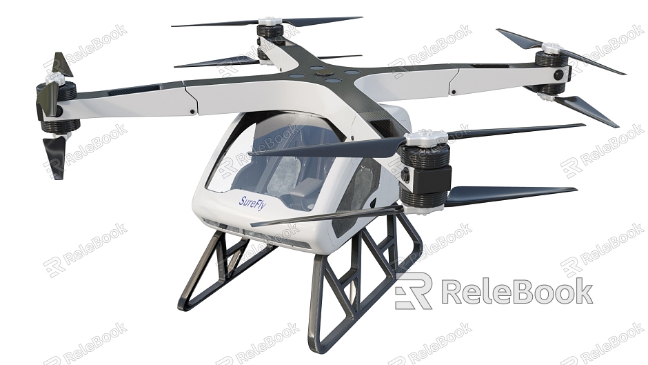 Modern Helicopter Aircraft Civil Aircraft Drone model