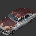 Rusty car 3d model