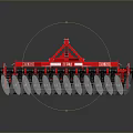tiller intertiller management machine rotary tiller 3d model