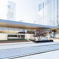 Modern Sales Office Building Sales Office Demonstration Building 3d model