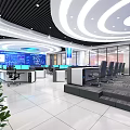modern command center public security command center 3d model