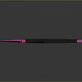 Pink And Black Karambit Knife With Patterned Blade And Pink Ring Handle