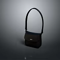 Stylish Black Leather Handbag With Single Strap For Fashionable Outfits