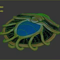 Medieval Shield Ancient Shield Defensive Weapon Ancient Shield Iron Shield Protective Shield Wooden Shield 3d model