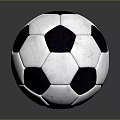 Classic Black And White Soccer Ball As Daily Life Sports Gear With Red Accent