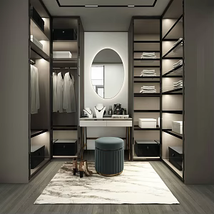 Modern Cloakroom 3d model
